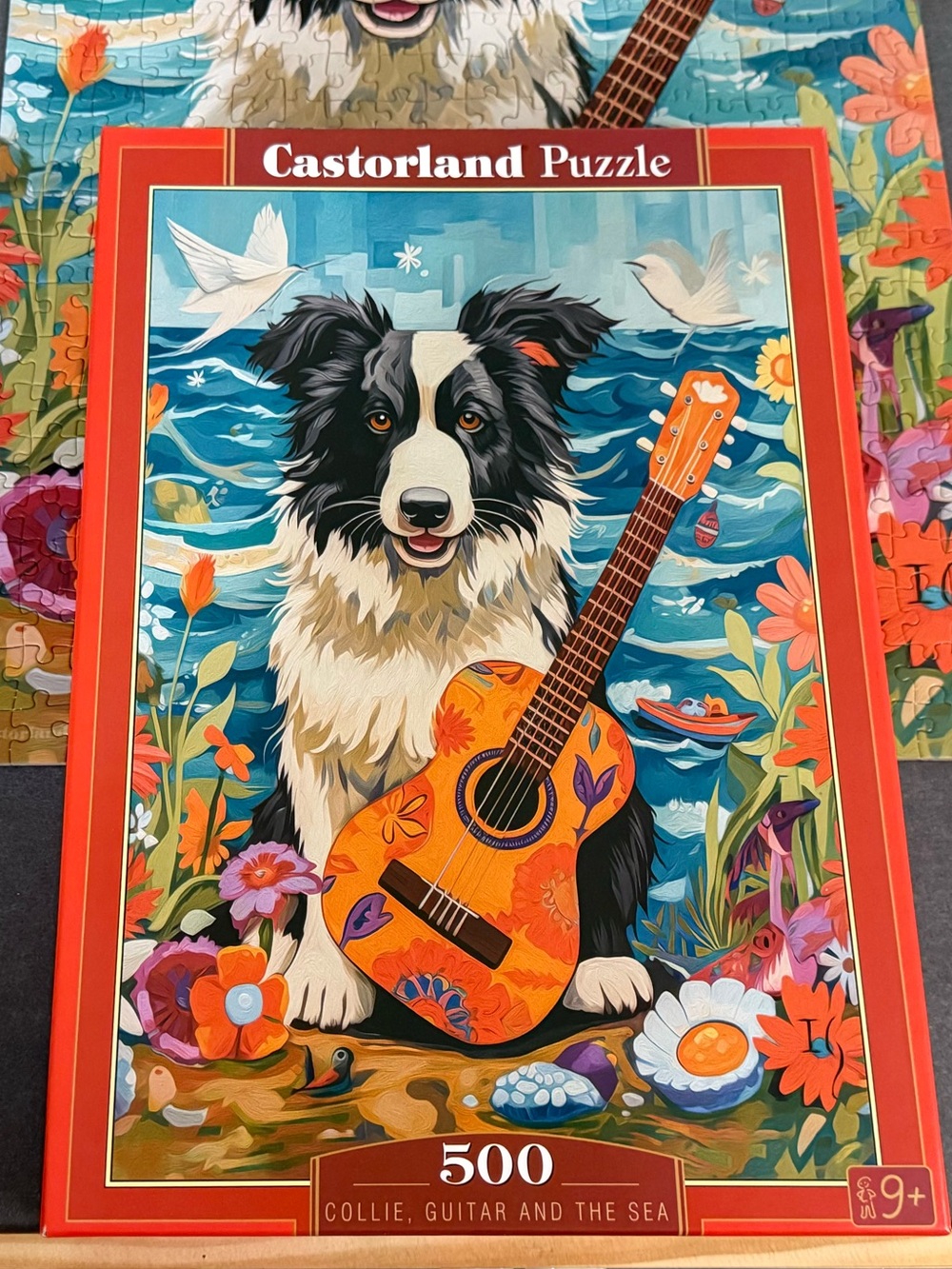 Castorland Puzzle Collie, Guitar and the Sea